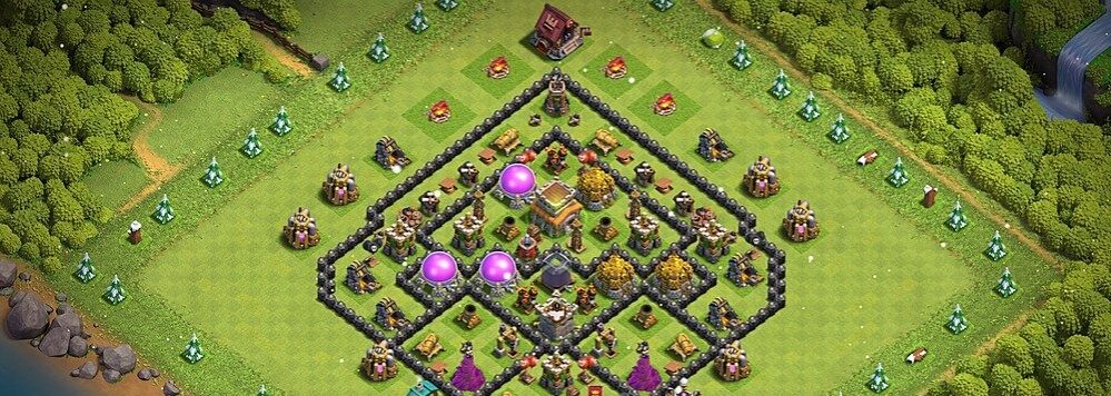 Clash of Clans 8 seviye köy düzenleri kopyala